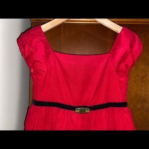 Ralph Lauren girls Red velour dress size 6x